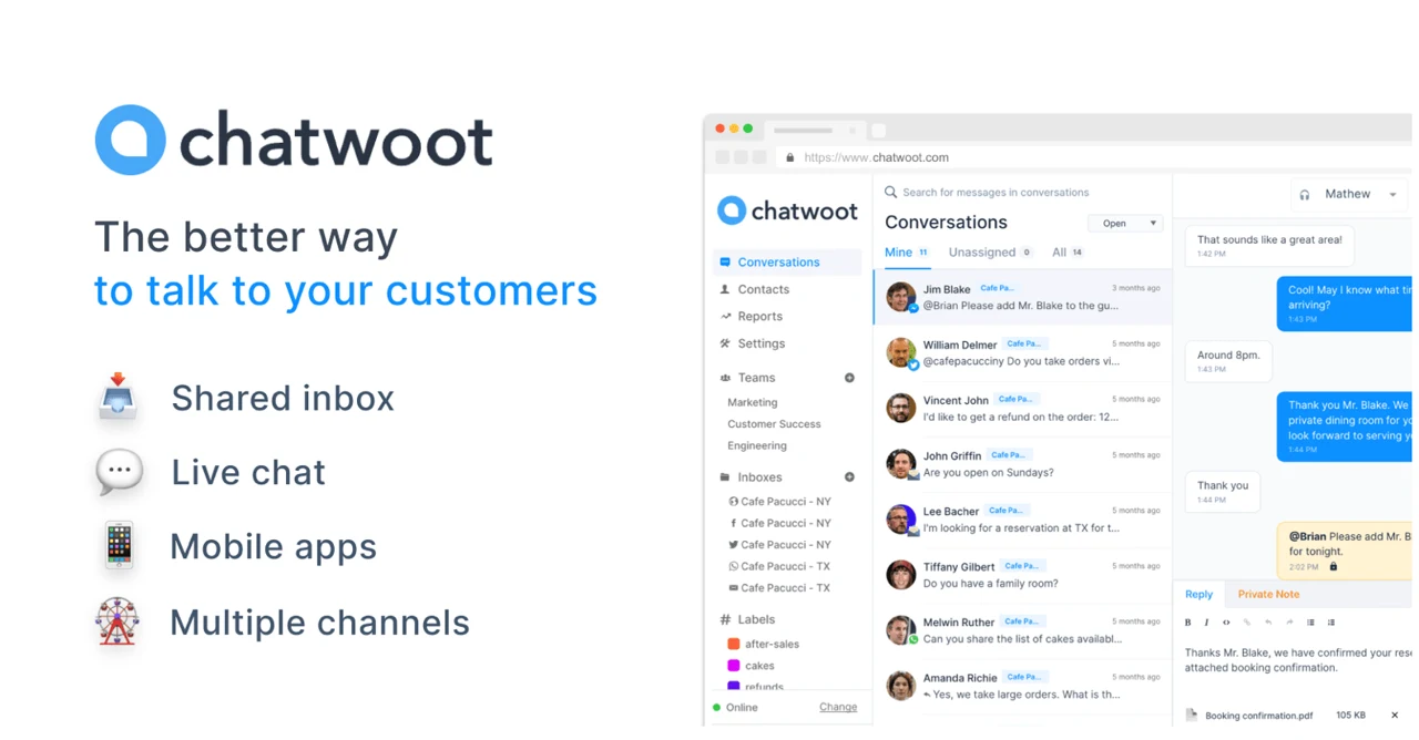 Chatwoot official product image