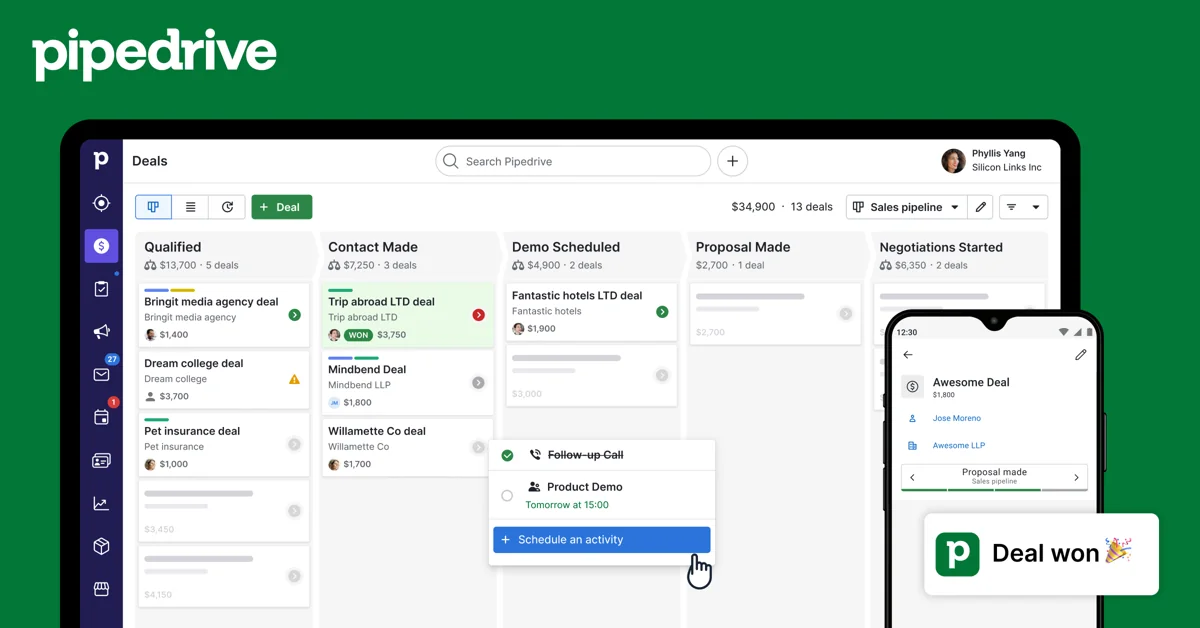 Pipedrive official product image