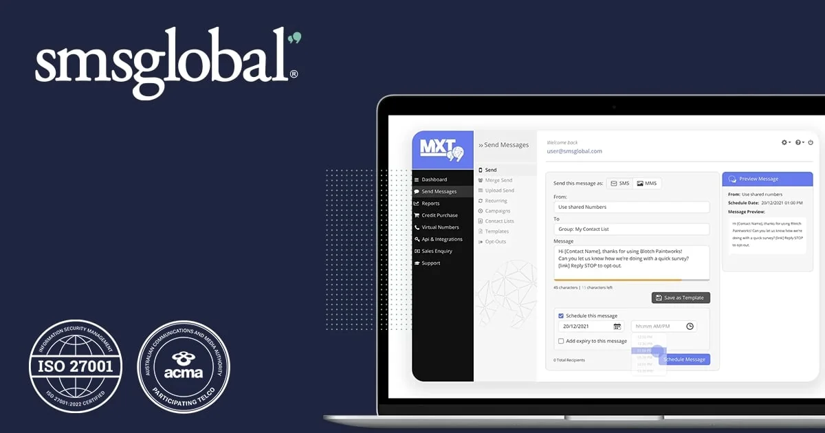SMSglobal official product image