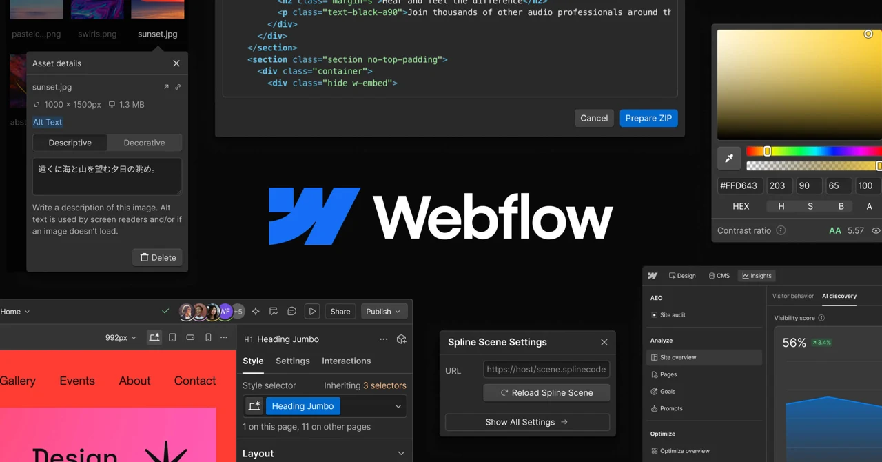 Webflow official product image