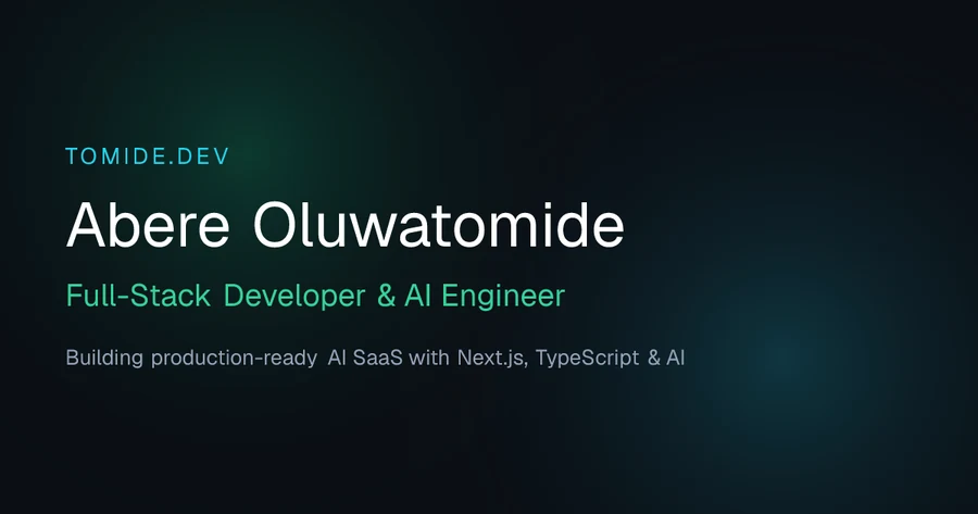 Abere Oluwatomide — official profile artwork