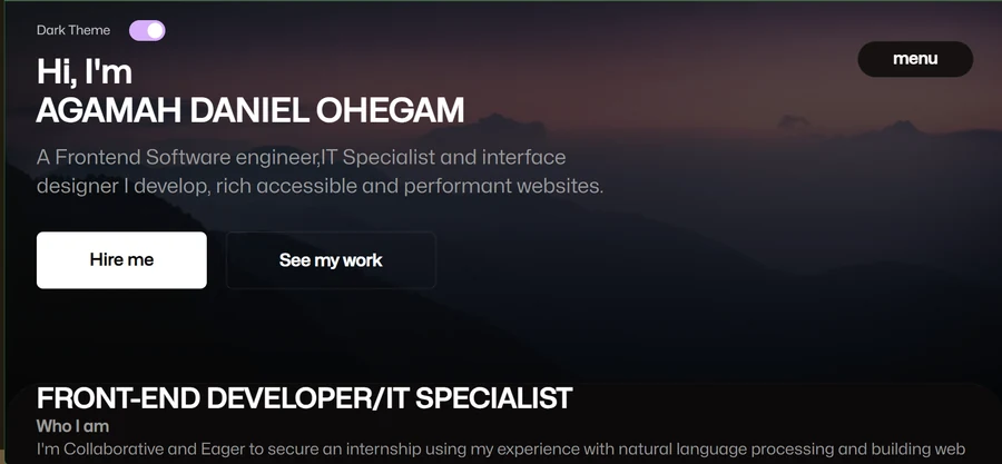 Agamah Daniel Ohegam — official profile artwork