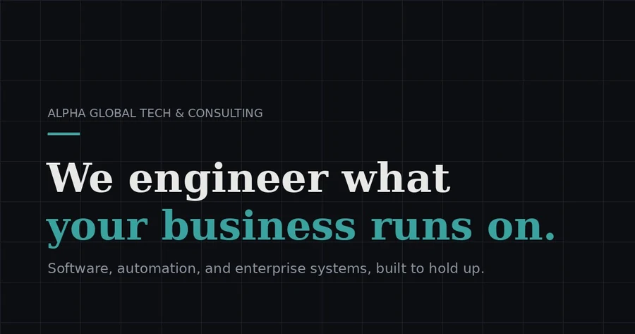 Alpha Global Tech and Consulting — official profile artwork