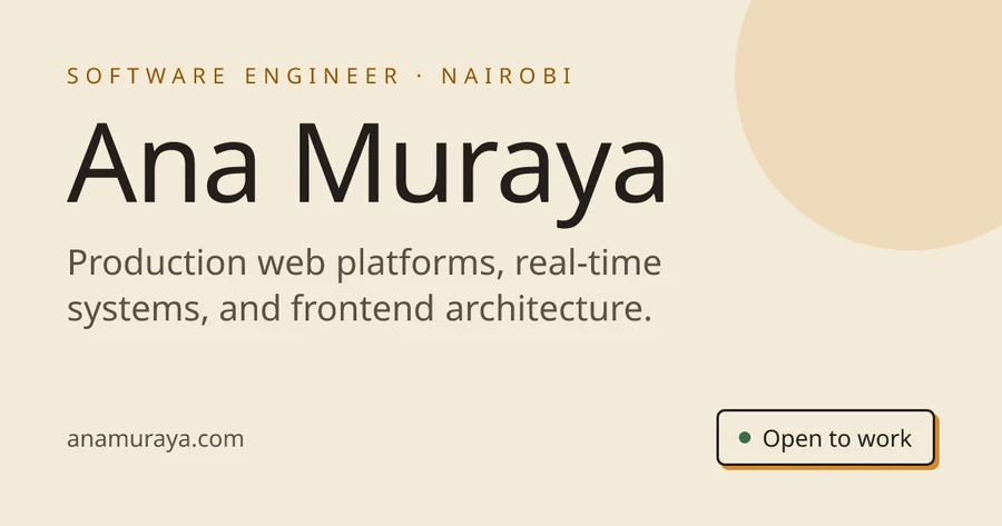 Ana Muraya — official profile artwork