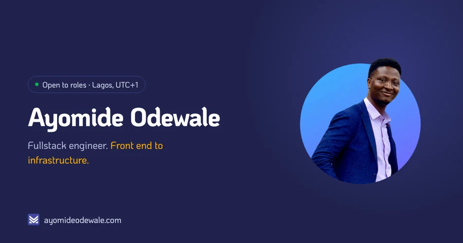Ayomide Odewale — official profile artwork