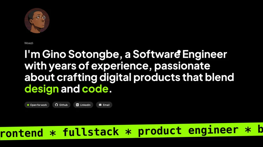 Gino Sotongbe — official profile artwork