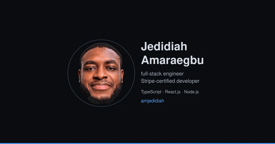 Jedidiah Amaraegbu — official profile artwork