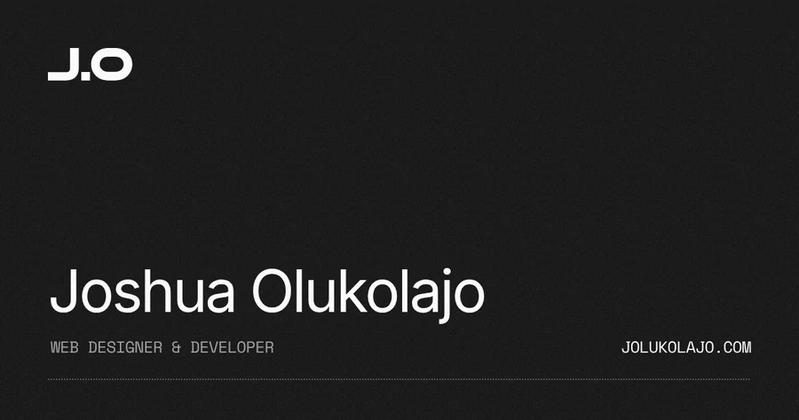 Joshua Olukolajo — official profile artwork