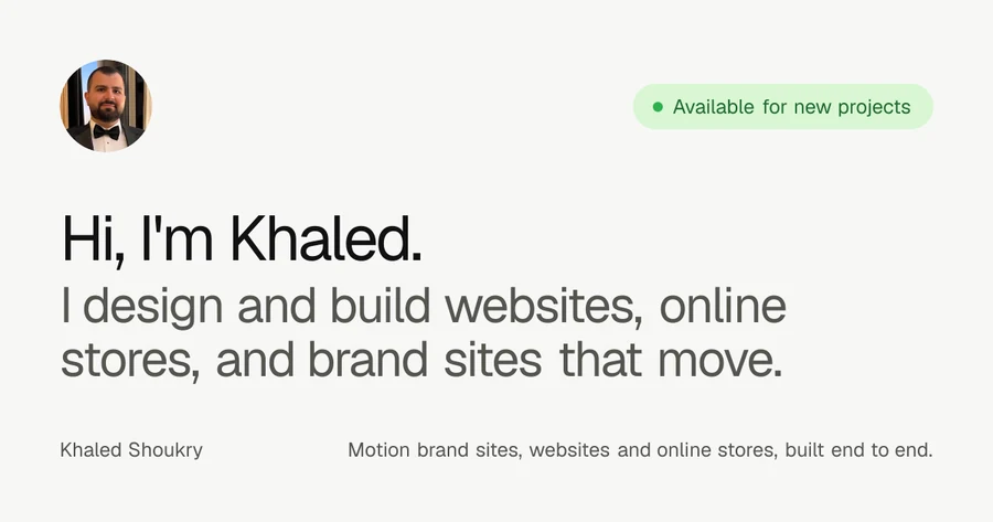 Khaled Shoukry — official profile artwork