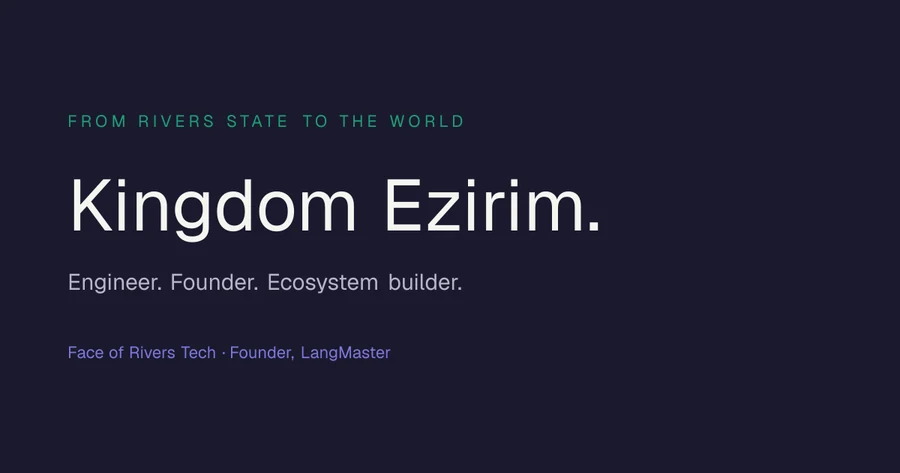 Kingdom Ezirim — official profile artwork