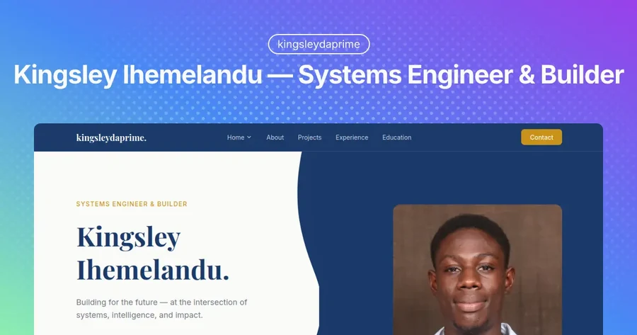 Kingsley Ihemelandu — official profile artwork