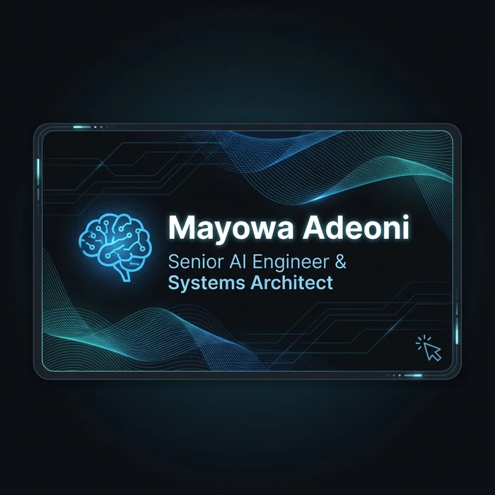 Mayowa Adeoni — official profile artwork