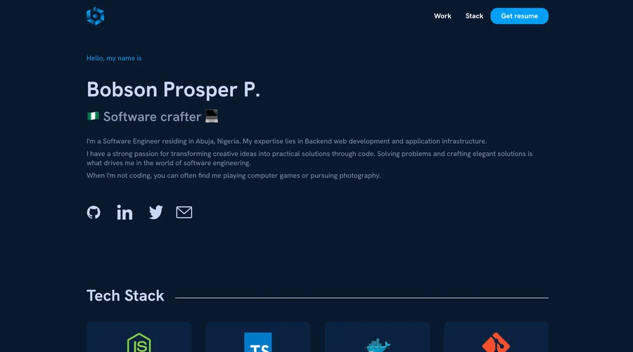 Prosper Paebi Bobson — official profile artwork