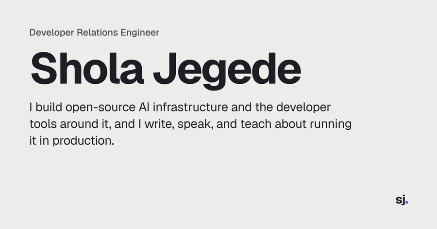 Shola Jegede — official profile artwork