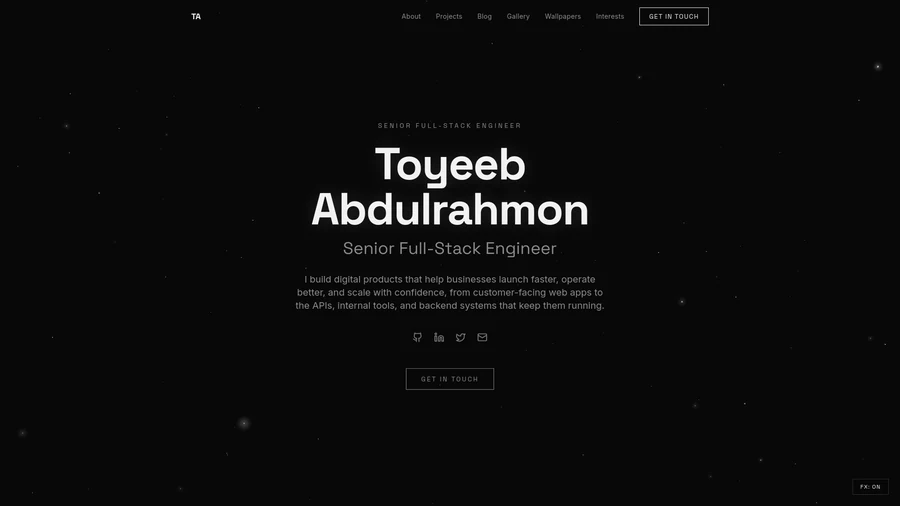 Toyeeb Abdulrahmon — official profile artwork